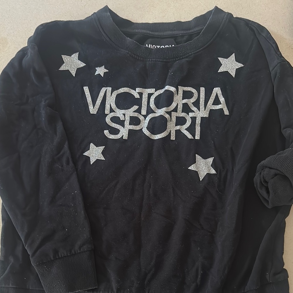 Victoria Secret Black Sport crewneck